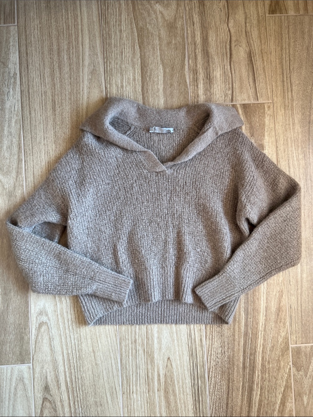 Everlane Alpaca Merino Wool Collared Polo Sweater